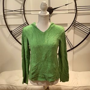 Nylon Fuzzy Green Hoodie
